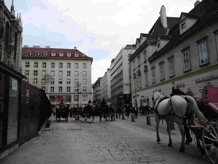 la piazza della cattedrale di vienna