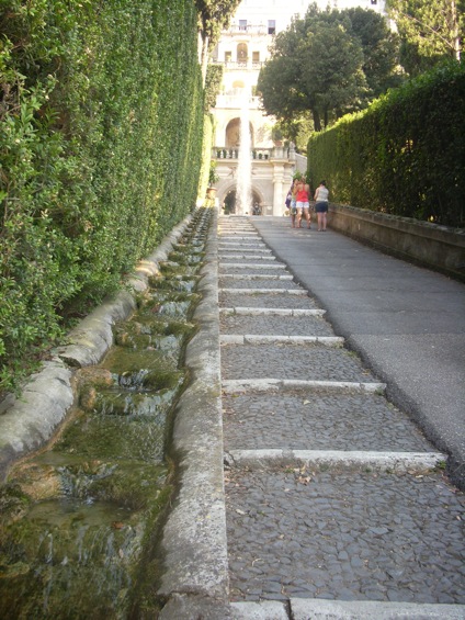 stradello accessibile Villa d'Este a Tivoli