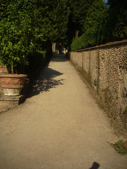 viale accessibile Villa d'Este a Tivoli