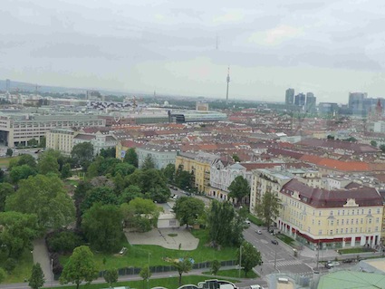 Vista di Vienna dal Prater